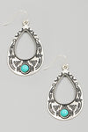 Antique Western Teardrop Earrings