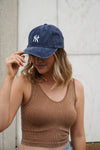 NY Baseball Hat in Blue