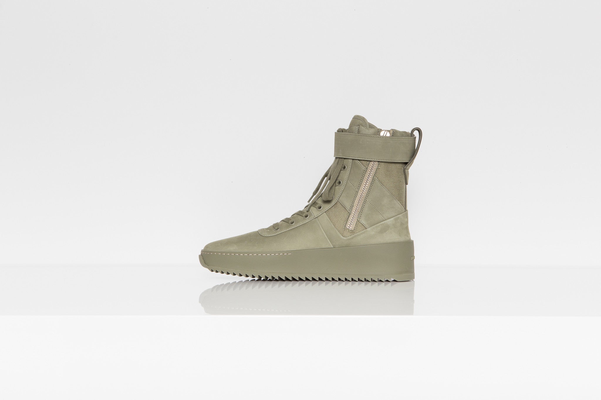 fear of god military sneaker green