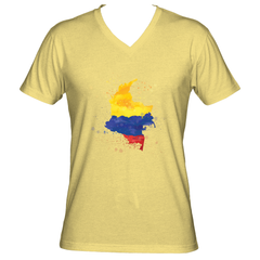 COLOMBIAN PAINTED FLAG (V-Neck)