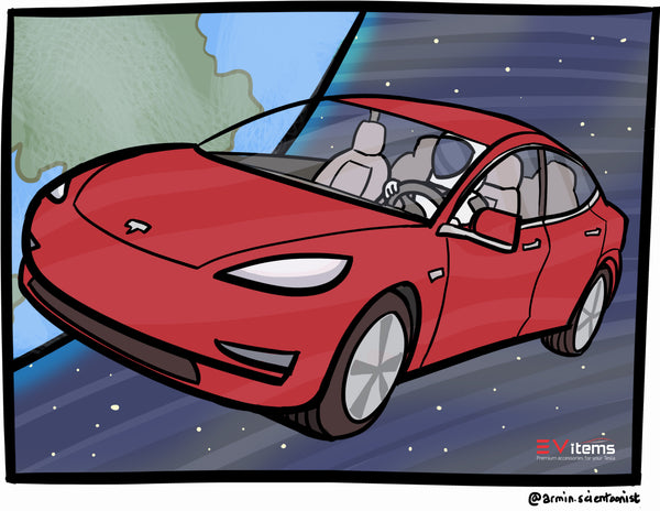 Super Tesla Car Sketch