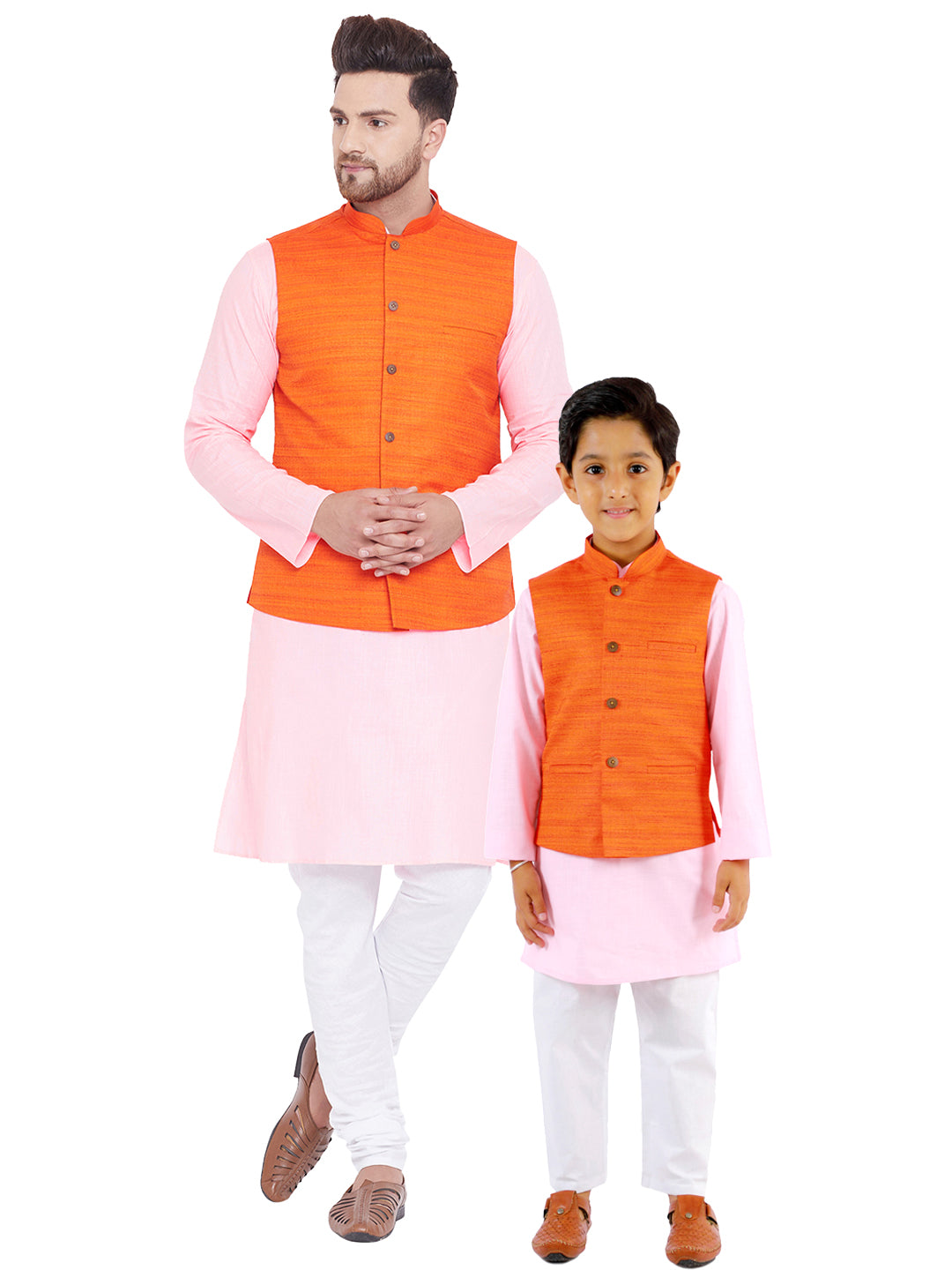 Buy online Orange Dhoti Kurta Set With Orange Printed Nehru Jacket from  Clothing for Men by Hangup for ₹1799 at 78% off | 2024 Limeroad.com