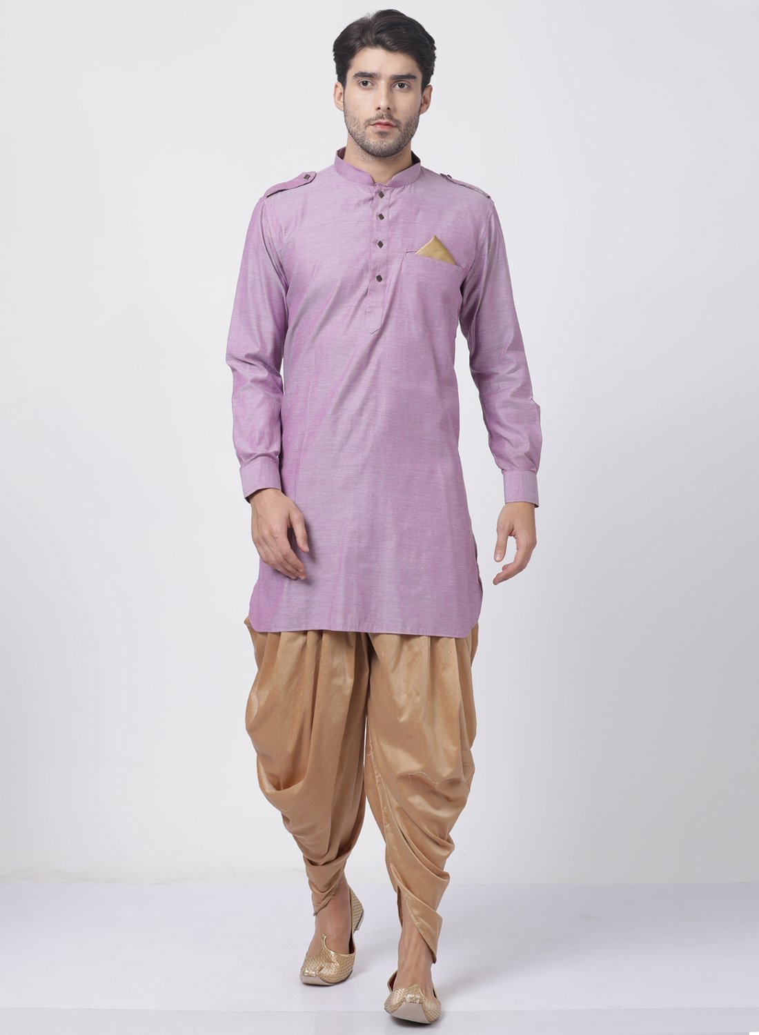 Rent Brocade Green Kurta With Dhoti Pant Online in US | Glamourental