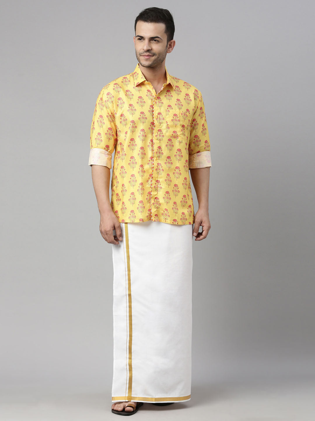 Dhotis - Buy Traditional White Men's Dhoti | Paithanistore