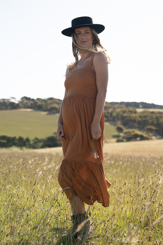 Audrey Dress- Apricot