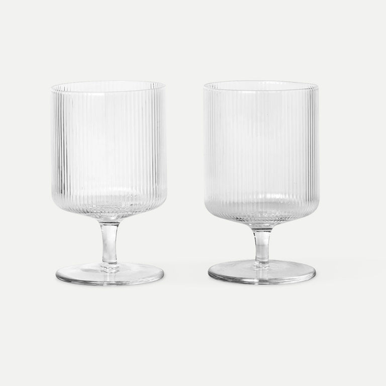HAY Grey Tinted wine glasses set