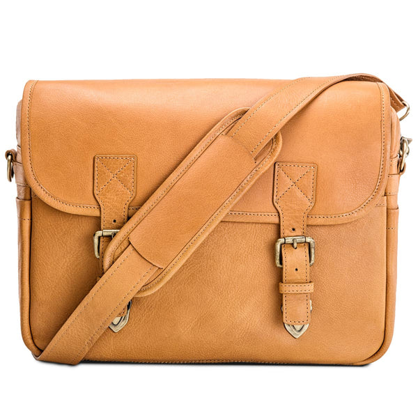 RIMO I (Tan) - Camera Messenger Bag - BLACKFOREST BAGS