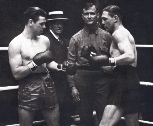 The Greb-Walker street fight has become a great urban boxing legend.