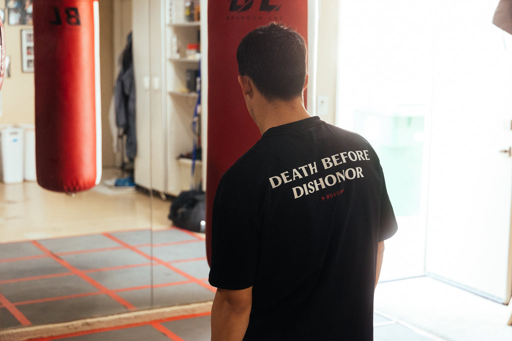 Brandun Lee fights by the samurai mantra of 'Death Before Dishonor'.