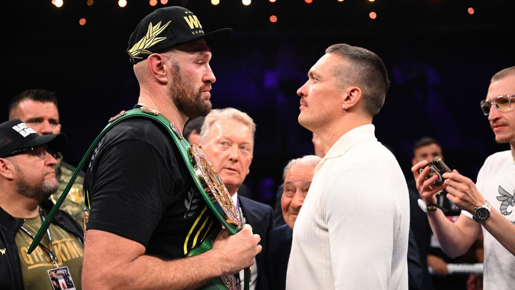 Fury or Usyk will become the first undisputed heavyweight champion since 1999 (Image: DAZN).