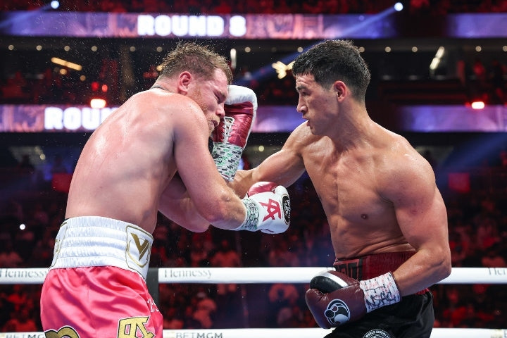 A rematch is already being lined up for Bivol and Canelo (Image: DAZN Boxing).