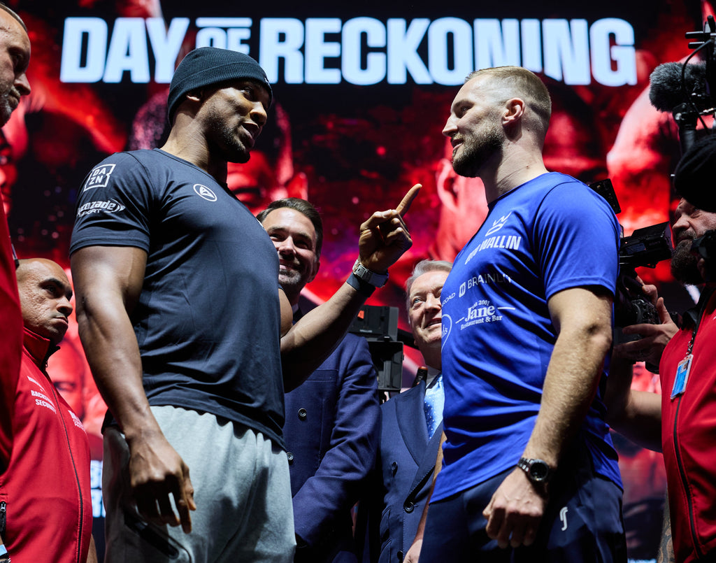 Joshua returns to face Wallin on a huge 'Day of Reckoning' card (Image: DAZN).