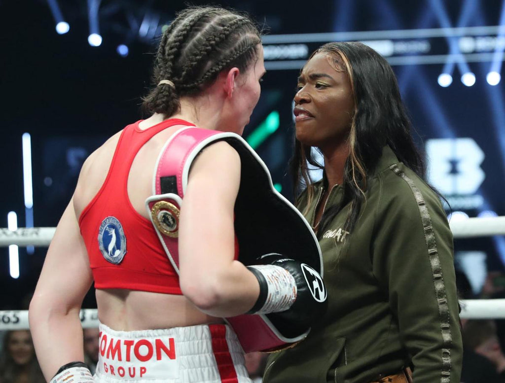 Shields and Marshall meet in the biggest women's fight in history (Image: Sky Sports).
