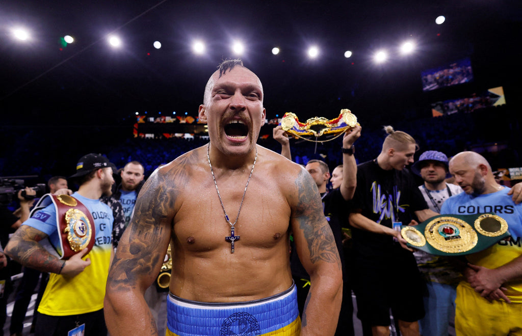 Usyk has been one of boxing's greatest road warriors (Image: Reuters).