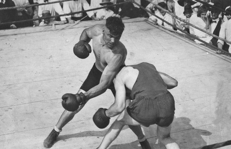 Jack Dempsey is another legend who took part in the history of boxing exhibitions (Image: Fight City).