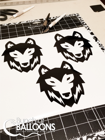 Custom Wolf Party Balloons