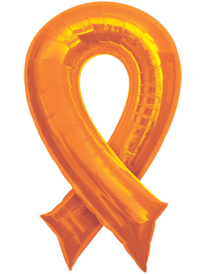 Orange and Red Awareness Ribbons