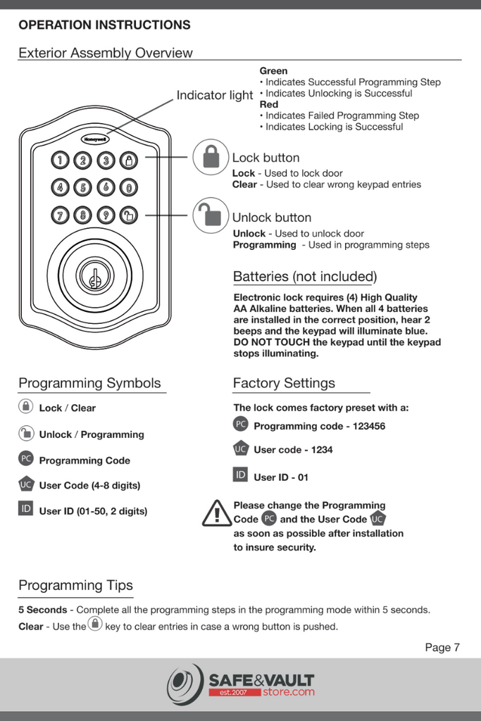 Honeywell's Electronic Entry Knob Door Lock