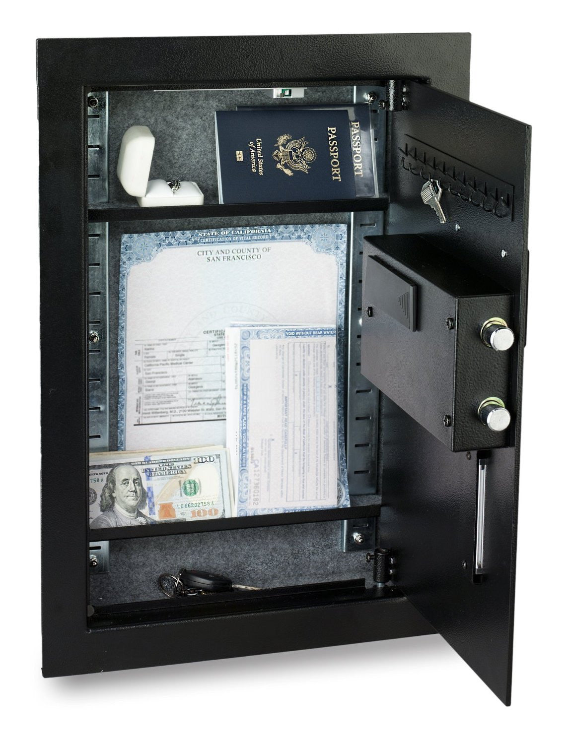 Viking VS52BLR Biometric Fingerprint Hidden Wall Safe (VS52BL) Safe