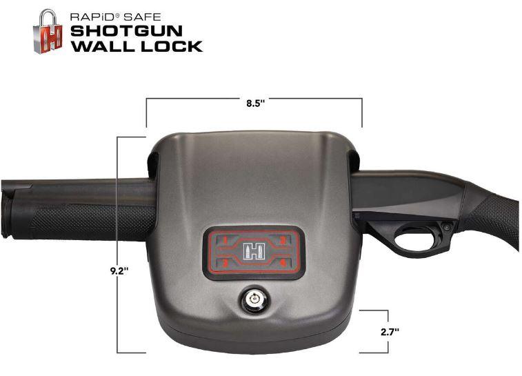 Hornady 98180 Rapid Rfid Safe Shotgun Wall Lock Safe And Vault 3415