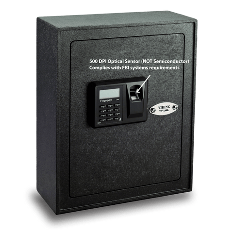 wall mounted biometric gun safe