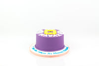 Purple Birthday Cake - كيكة يوم ميلاد