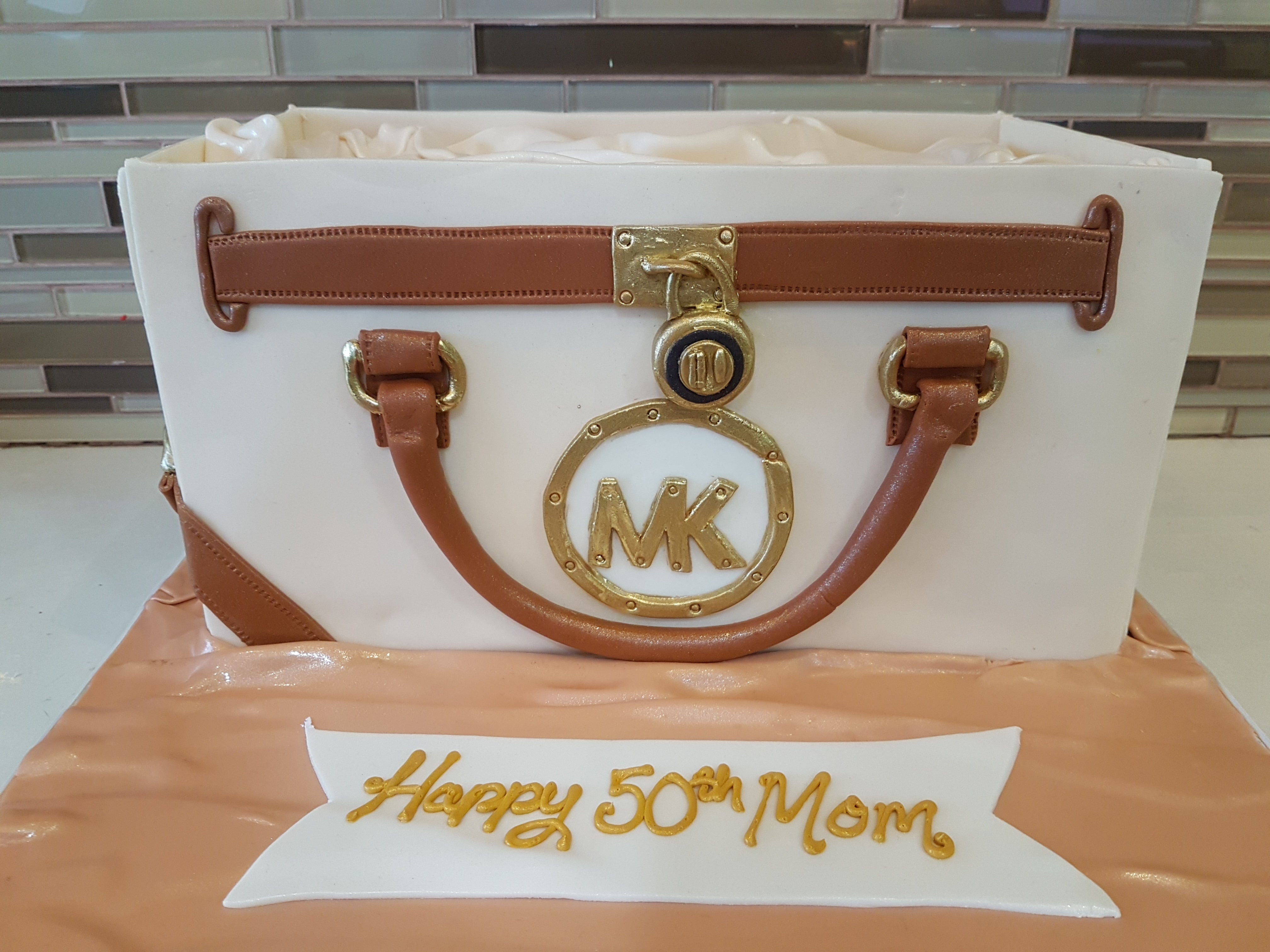 mk bag cake