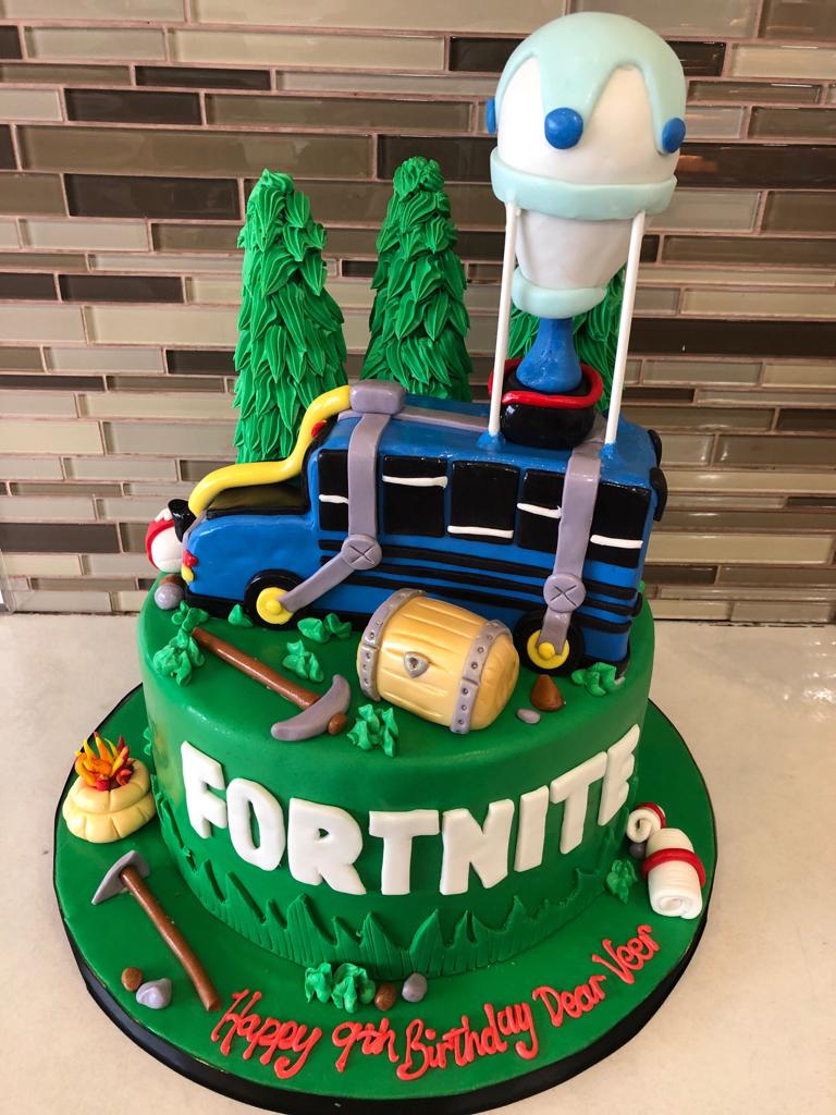 Fortnite Cake Brampton Fortnite Fondant Birthday Cake Rashmi S Bakery