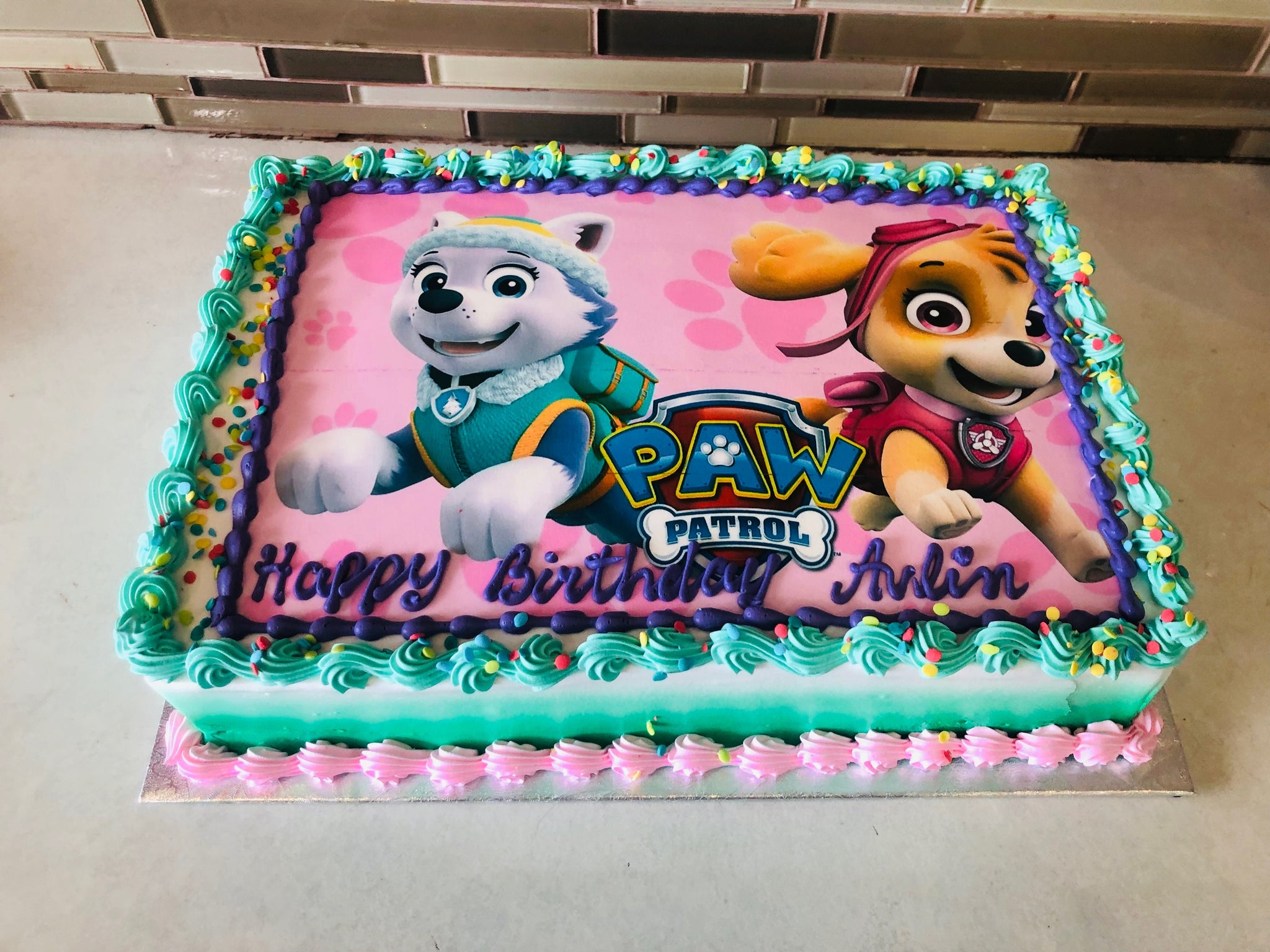 Skye And Everest Paw Patrol Cake Rashmis Bakery