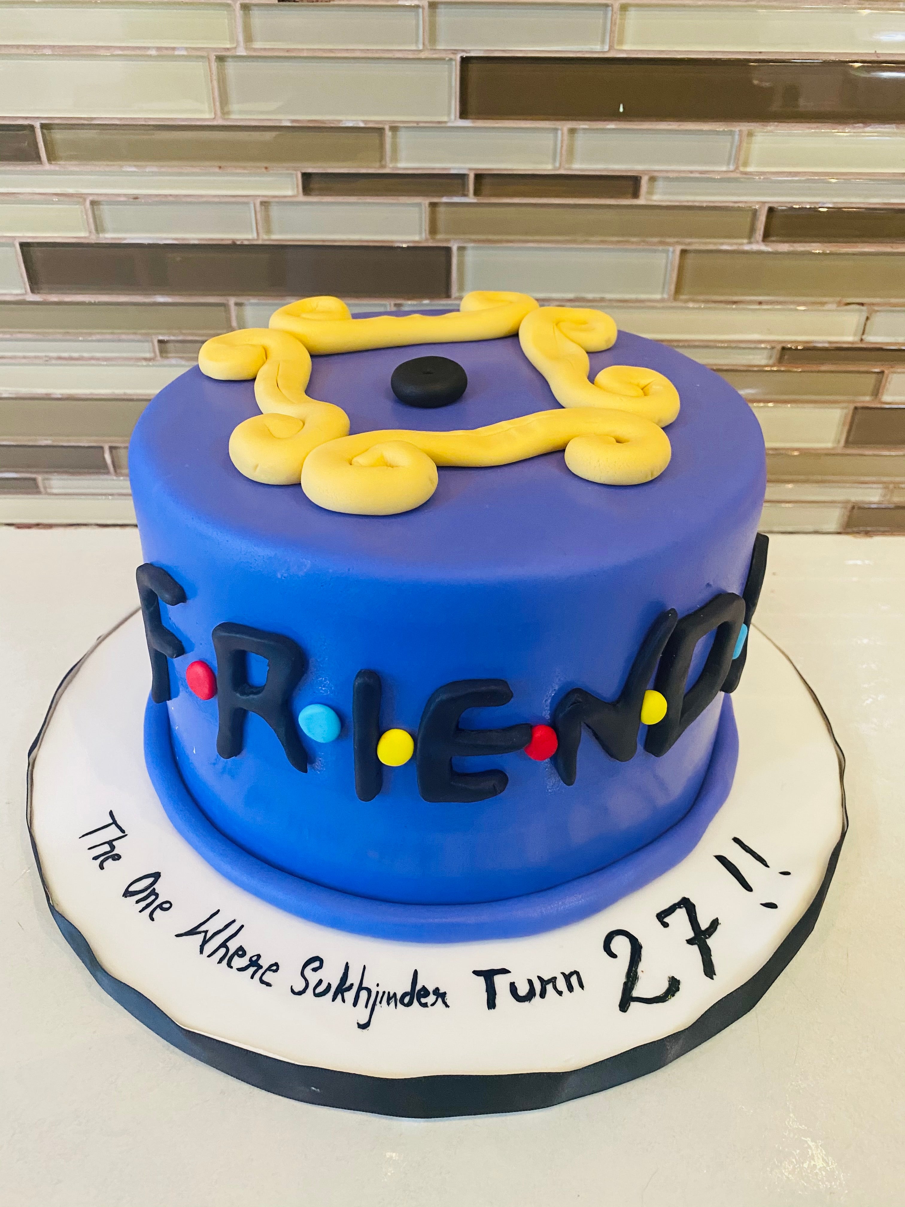 Friends Fondant Birthday Cake Rashmi S Bakery