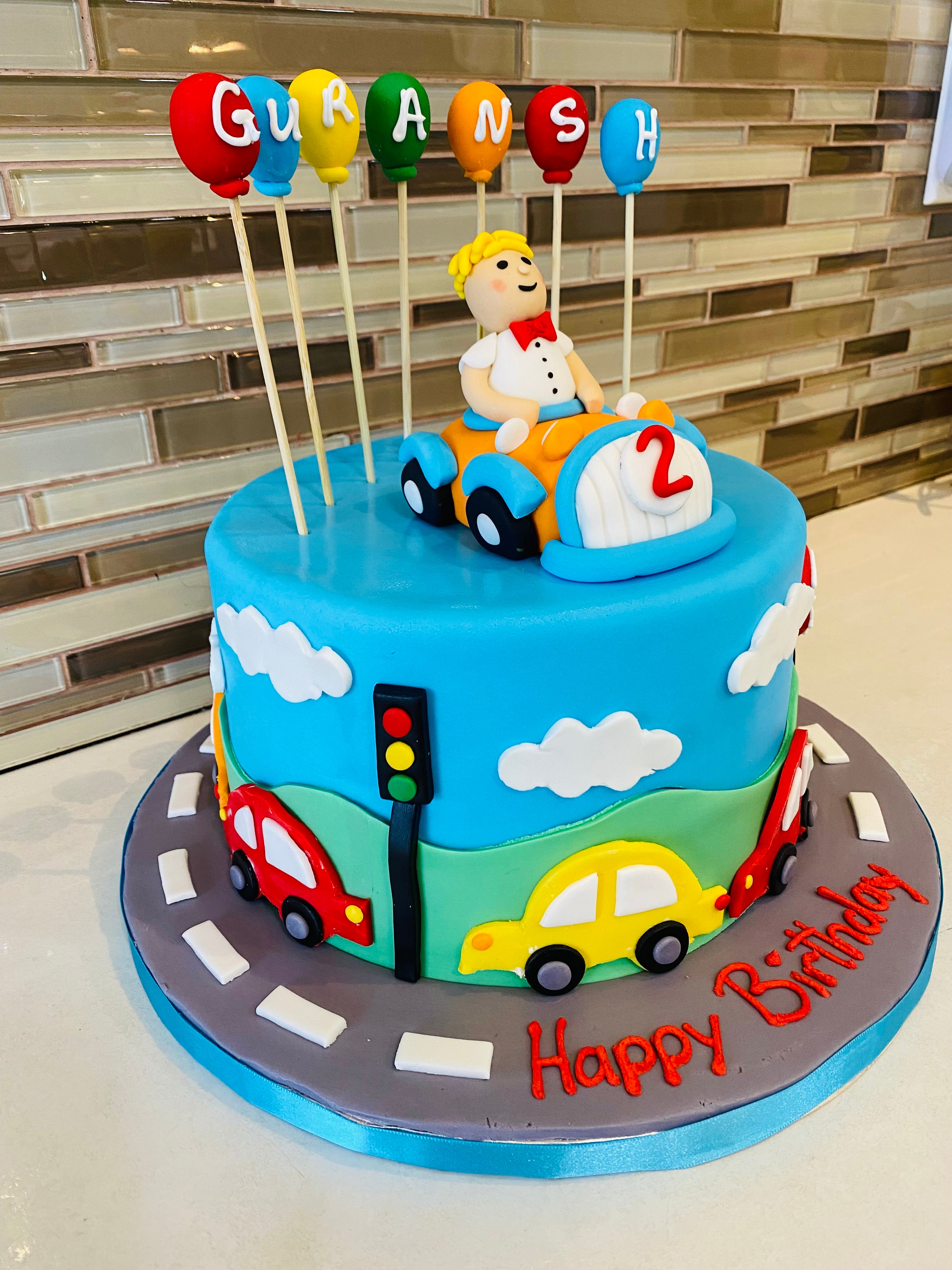 Boys Car Theme Cake – Miss Cake