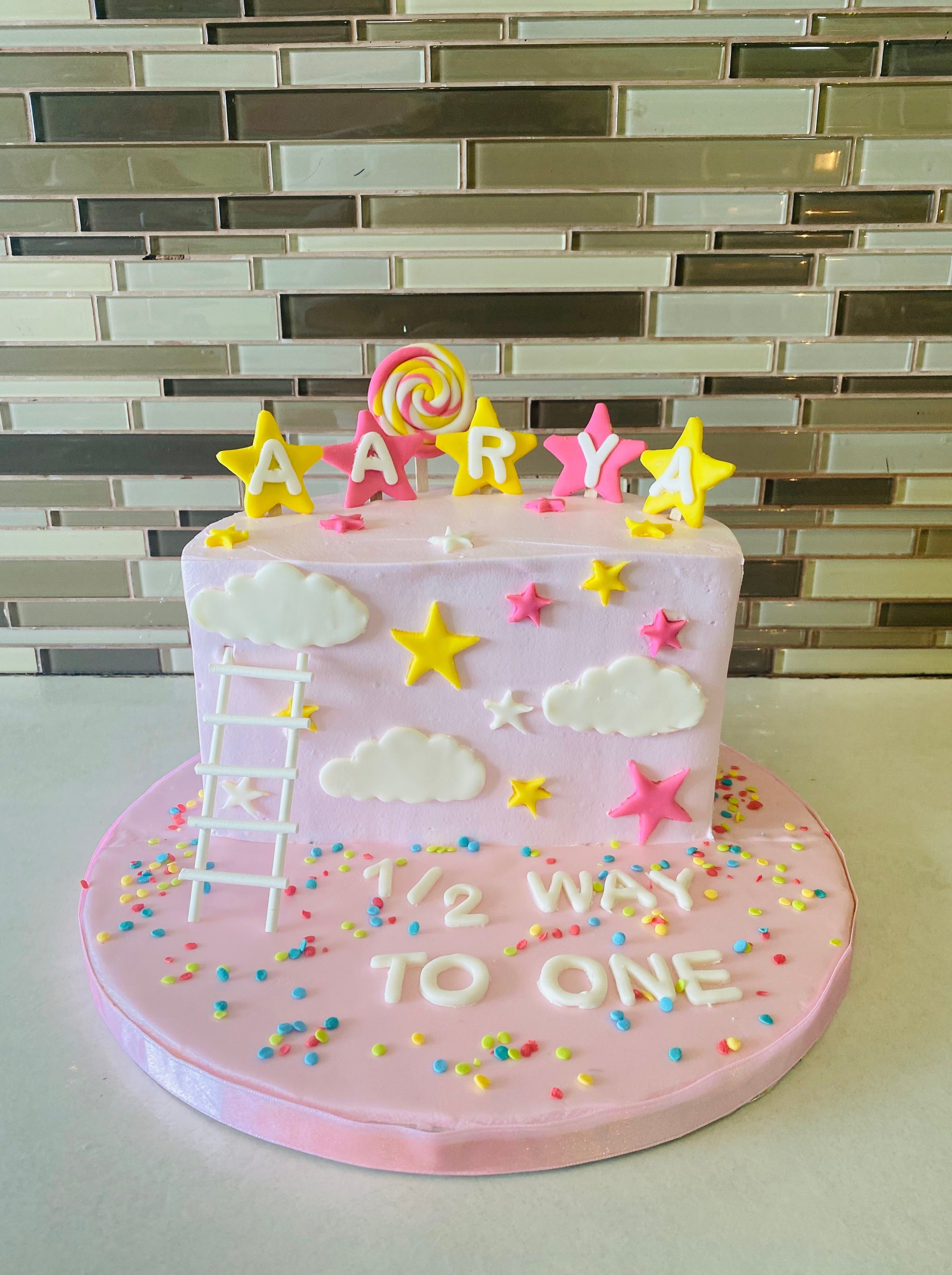 Girls Birthday Cakes ged Half Birthday Rashmi S Bakery