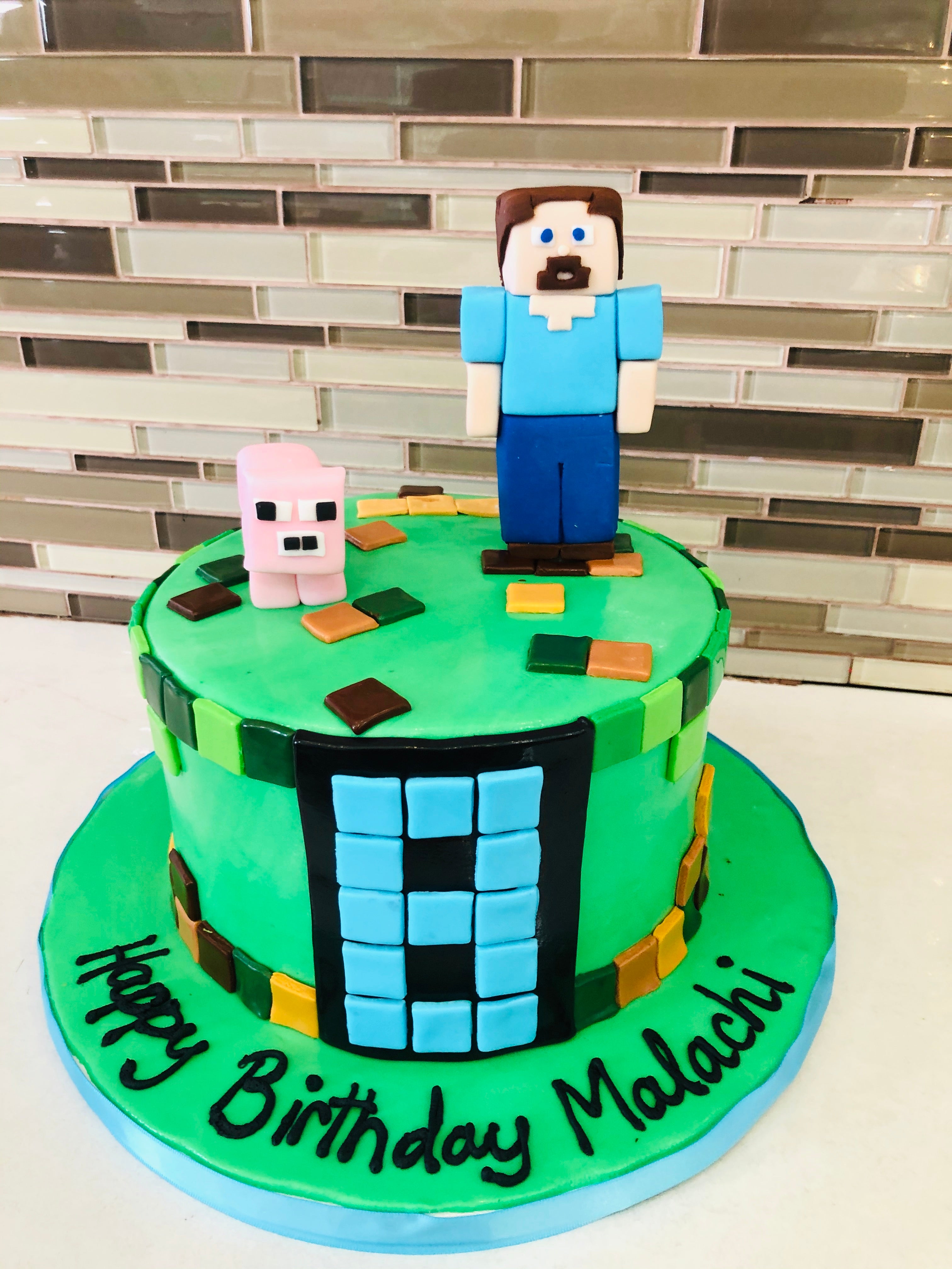 Boys Birthday Cakes Rashmi S Bakery - minecraft cake buttondesign roblox