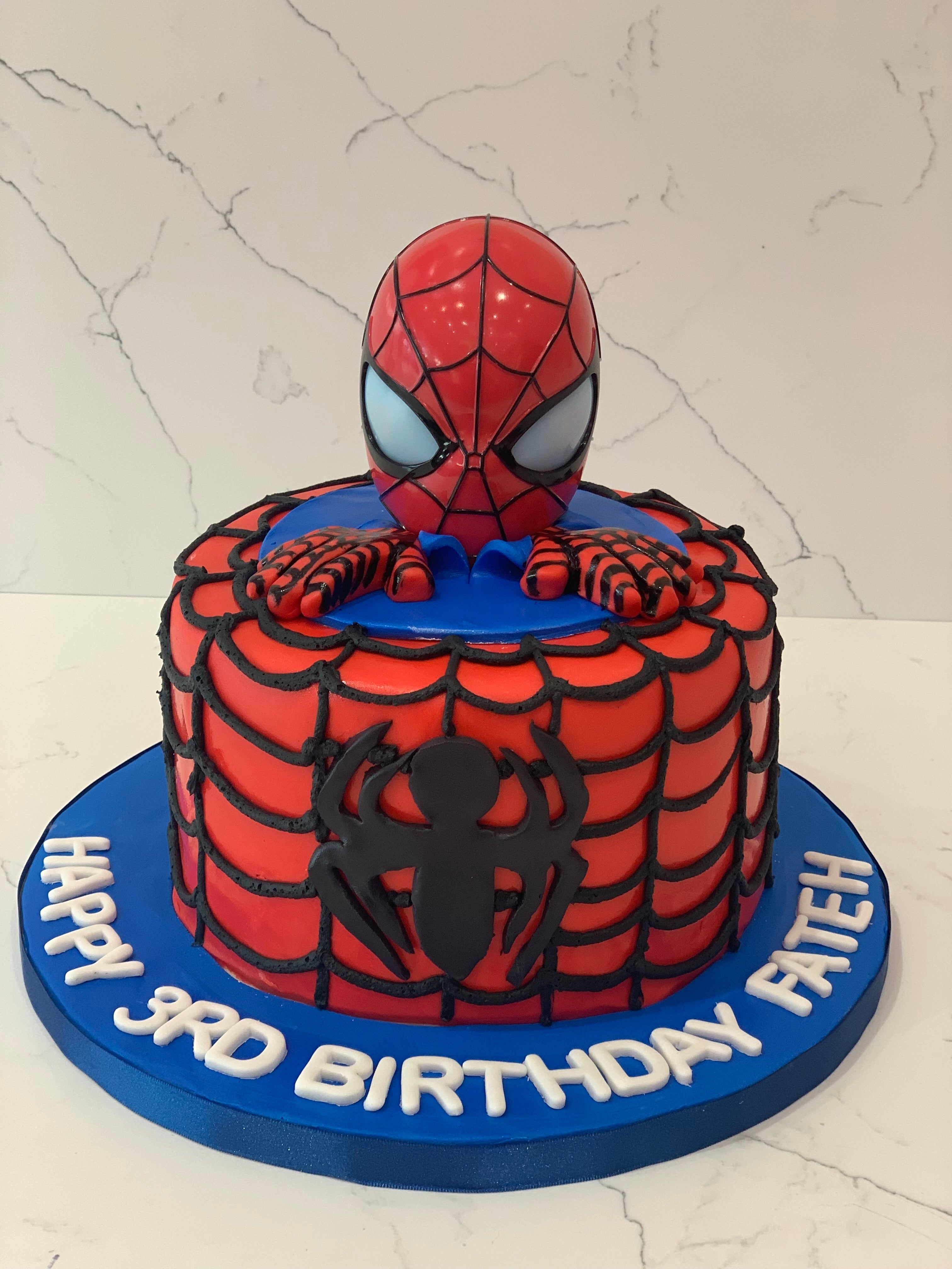 FATEH SPIDERMAN FONDANT CAKE - Rashmi's Bakery