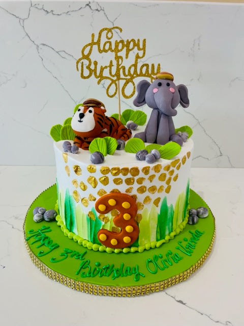 Animal Zoo Cake | Kids customised cake