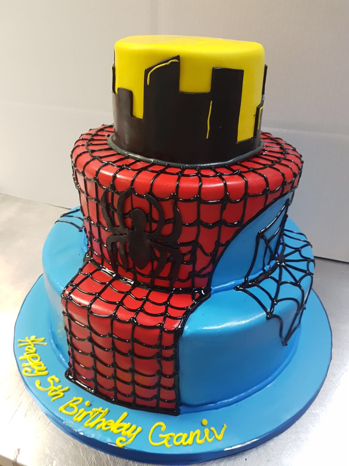 Spiderman Fondant Cake - Rashmi's Bakery