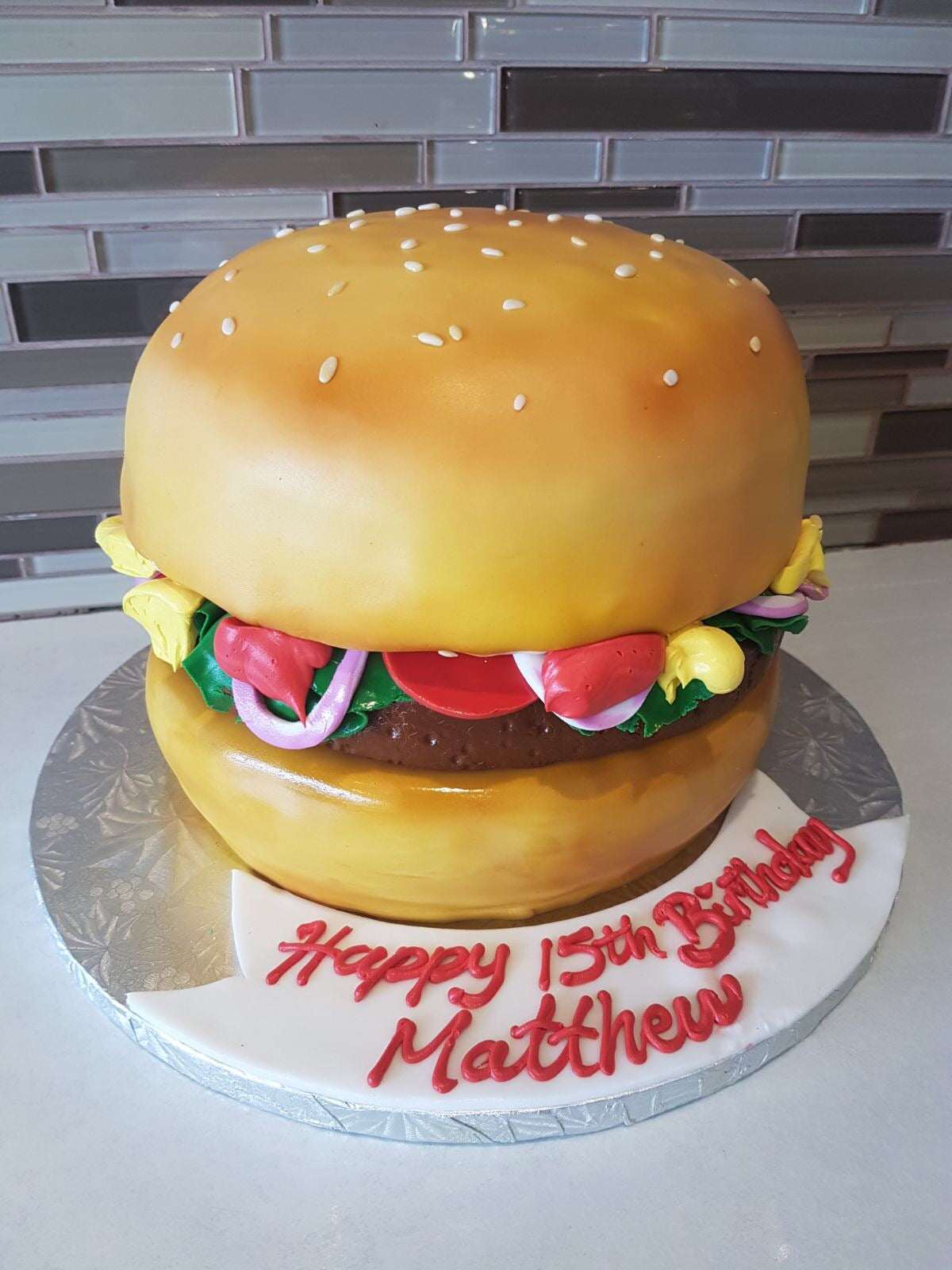Burger Cake - Rashmi&amp;#39;s Bakery