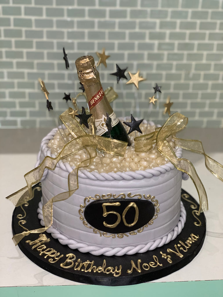 50th Birthday Bottle Cake