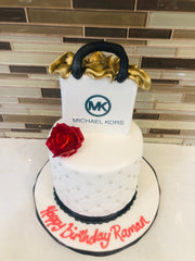 Michael Kors bag Birthday cake - Rashmi's Bakery