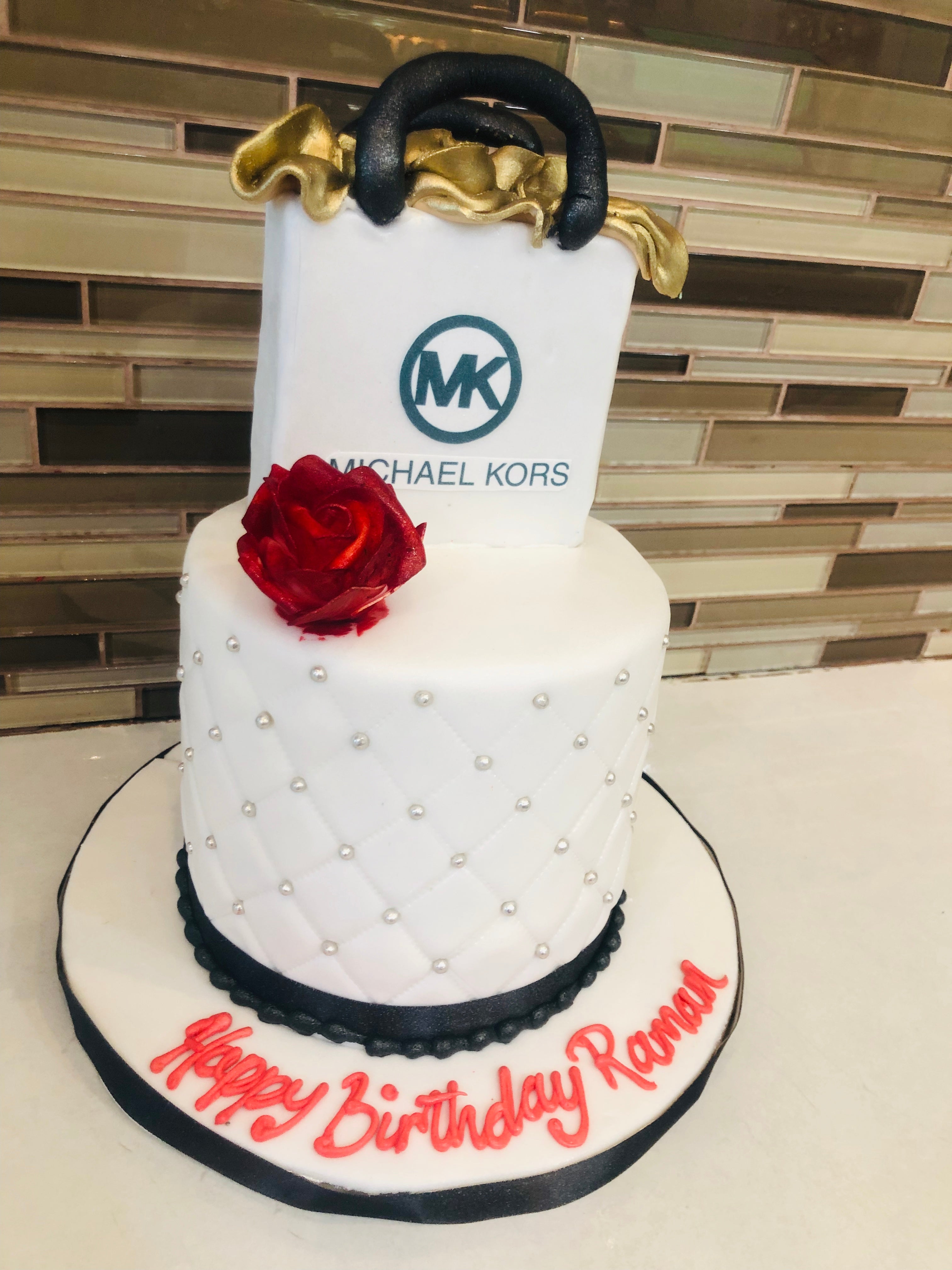 Michael Kors bag Birthday cake - Rashmi's Bakery