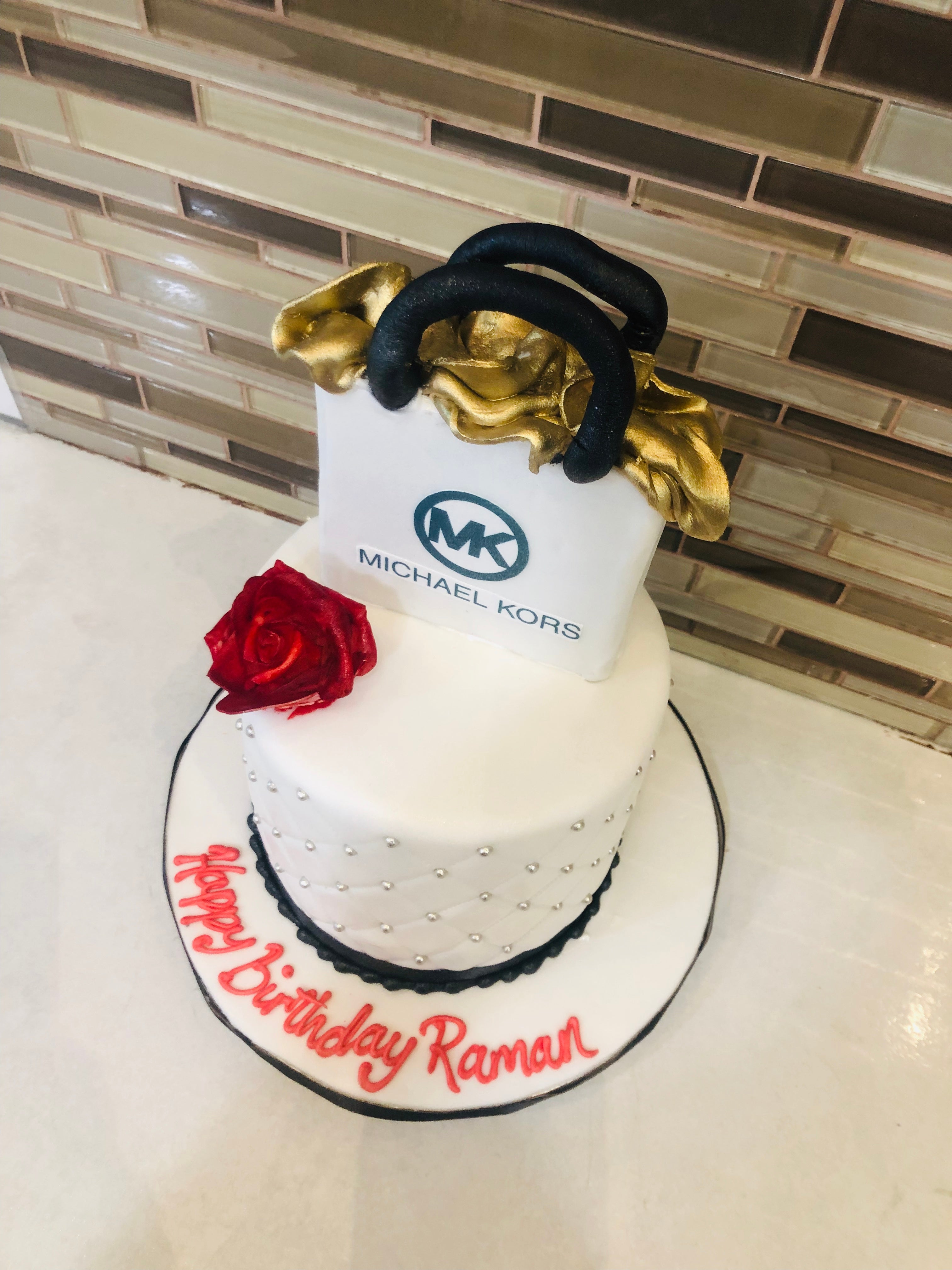 Michael Kors bag Birthday cake - Rashmi's Bakery