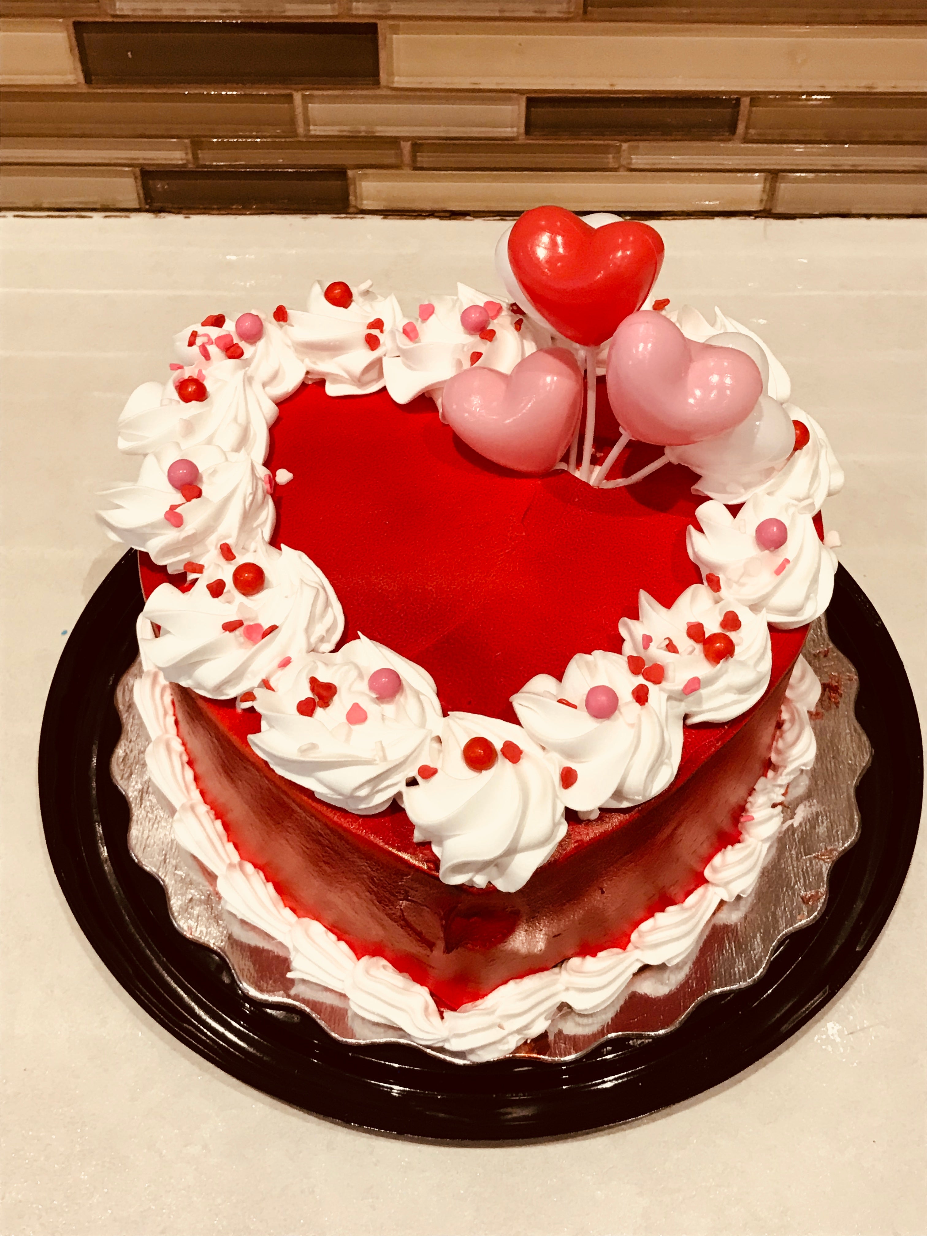 Valentine Birthday Cake : This homemade chocolate cake with vanilla ...