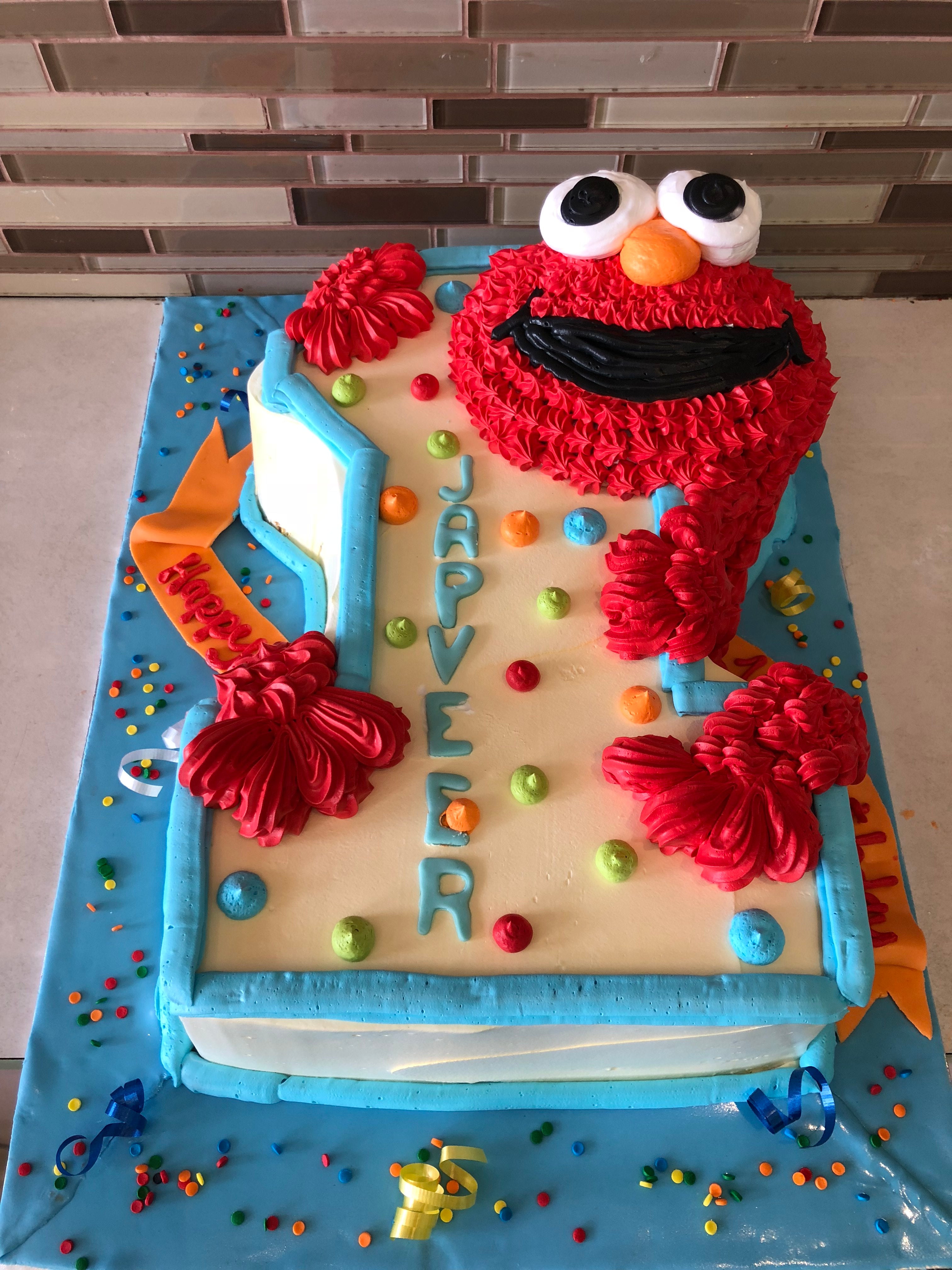 Elmo 1st Birthday Cake Rashmi S Bakery