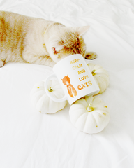 Shop keep calm and Love Cats coffee tea cup mug cat mom cat lover club kitty cat Li-Jacobs® Lifestyle Concept Store