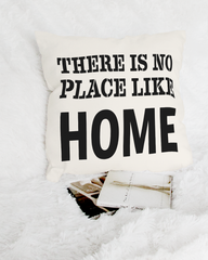 Shop there is no place like home minimal farmhouse lifestyle decorative throw pillow cushion for bed couch sofa Li-Jacobs® Lifestyle Concept Store