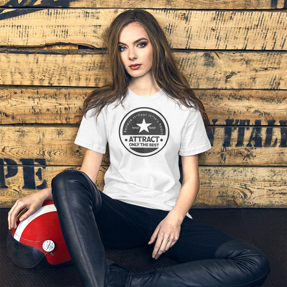 Shop Clothing T-shirts Believe it. Feel it. It's Yours. The Law Of Attraction Short-Sleeve Unisex T-Shirt LI-Jacobs Lifestyle Store