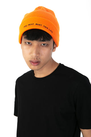 Orange Beanie Lifestyle Brand You Dont Want This Life