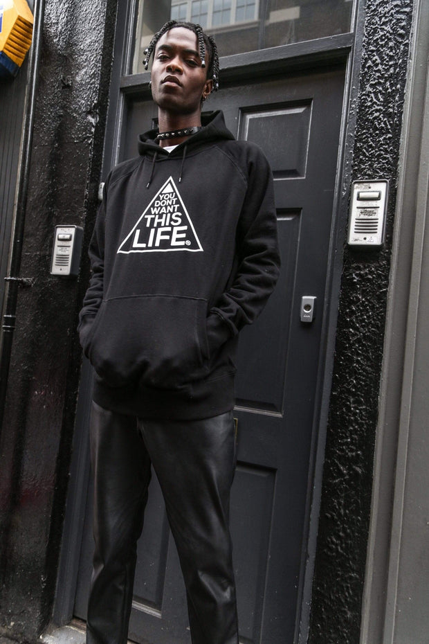 black hoodie style men