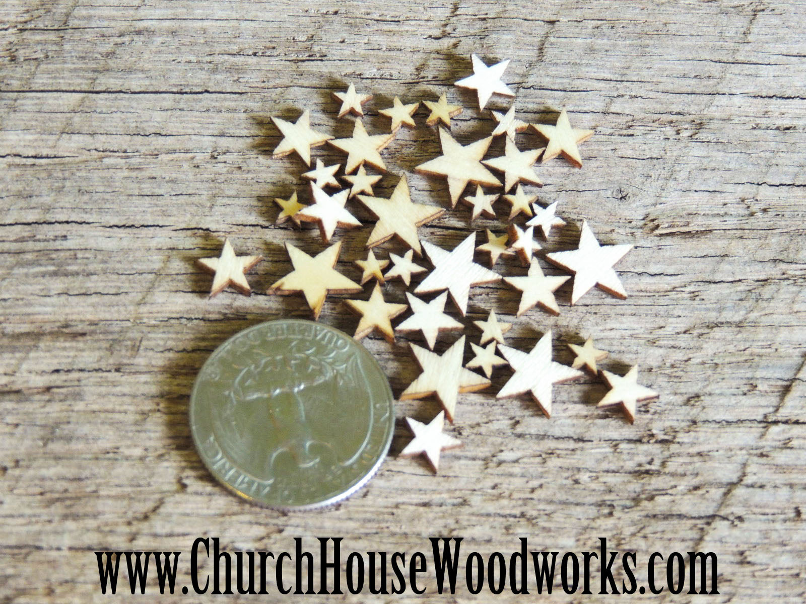 Wood Star Cutout Craft Wood Shapes