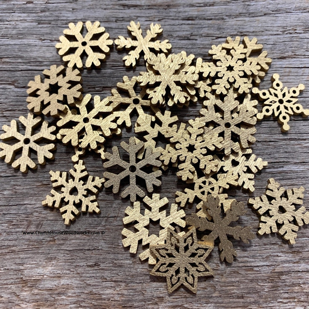 Mini Wooden Christmas Tree Ornaments Set of 25 For Sale – Church House  Woodworks